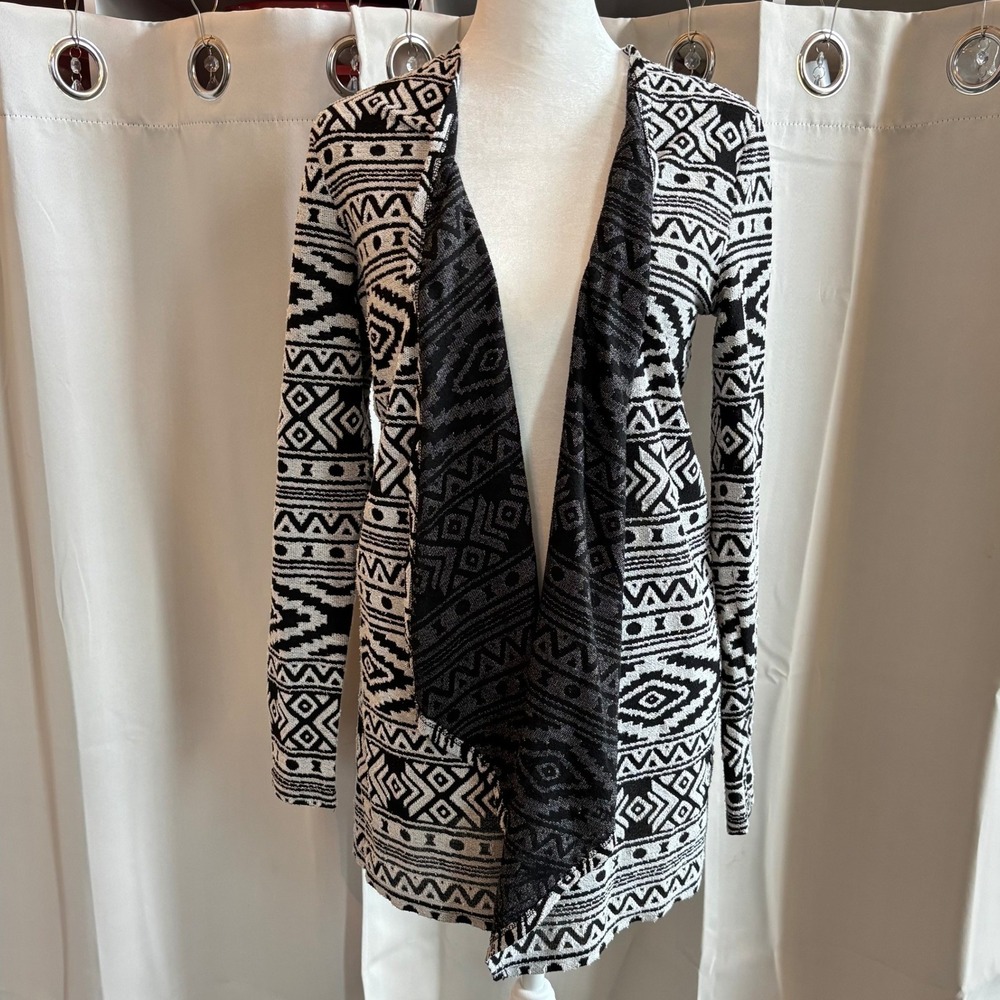 American Eagle Womens Cardigan‎ XS Aztec Geometric Draped Casual Western 20032